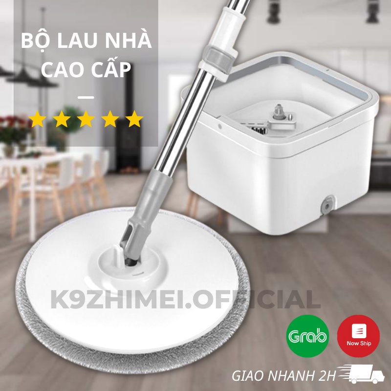 Cây Lau Nhà Tự Vắt Thông Minh K9 ZHIMEI Chổi Lau Nhà Tách Nước Bẩn 360 Độ Bộ Lau Nhà Cao Cấp Thế Hệ Mới