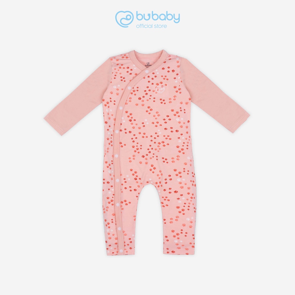 Bộ body dài tay cài chéo liền quần Bambus Puppie BU Baby