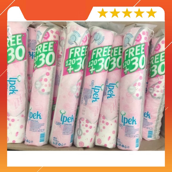 Bông tẩy trang cotton Ipek Klasik 150 miếng Thổ Nhĩ Kỳ