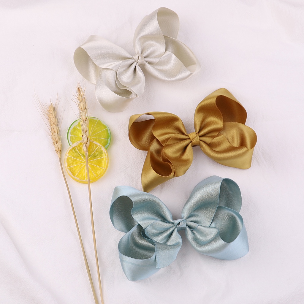 Kẹp tóc KIDSBOWS phối nơ lớn dễ thương cho bé gái tùy chọn màu sắc