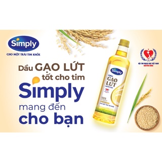 Dầu gạo lứt Simply 1l