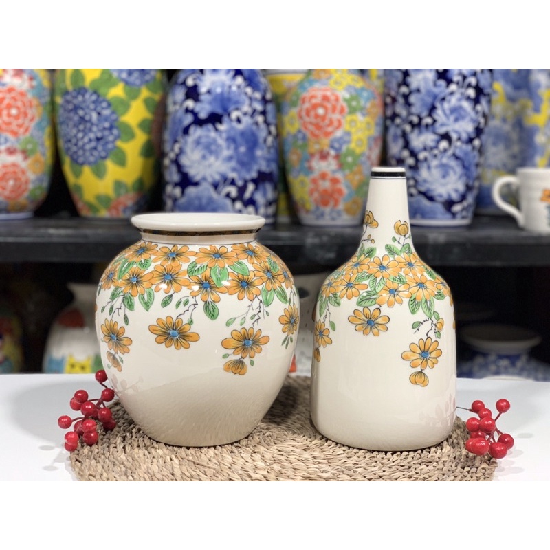 VÒ TRÒN VẼ TAY MEN LAM H22x12CM
