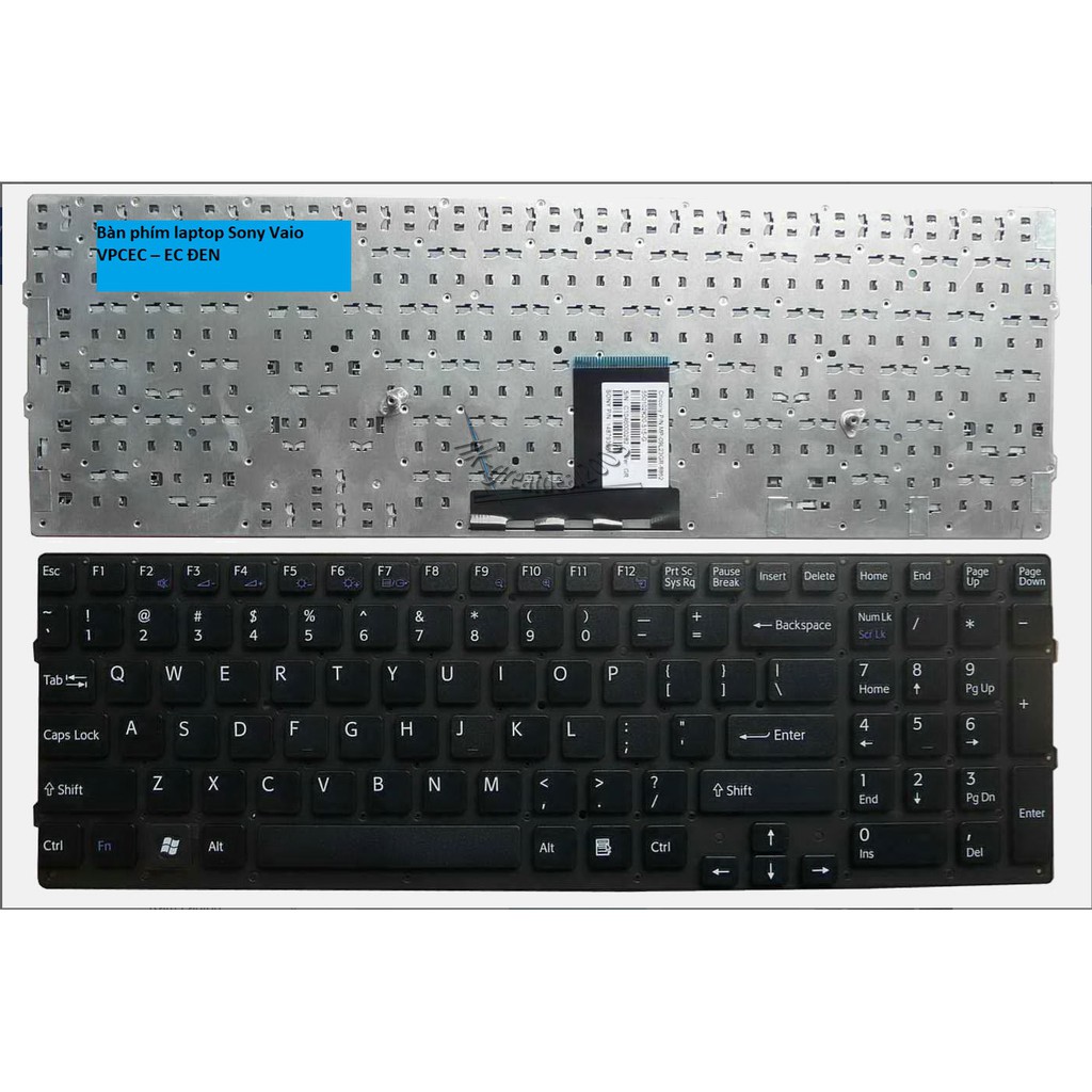 Bàn phím laptop Sony Vaio VPCEC – EC ĐEN