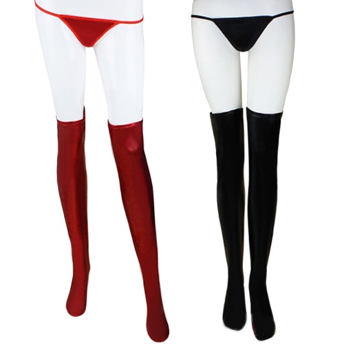 Đôi tất latex dài đến bắp chân phong cách gothic cho phái nữ