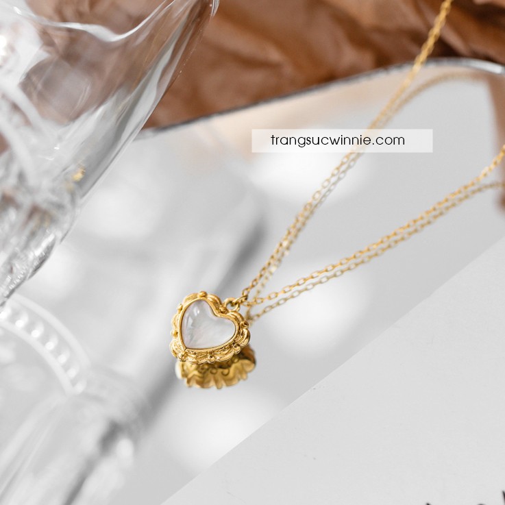 Dây chuyền nữ Titan Retro heart
