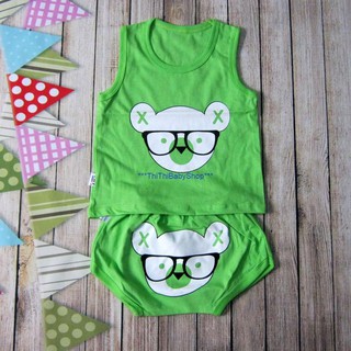 SET 5 BỘ Sơ sinh MÔNG THÚ 3 LỖ MÀU THT