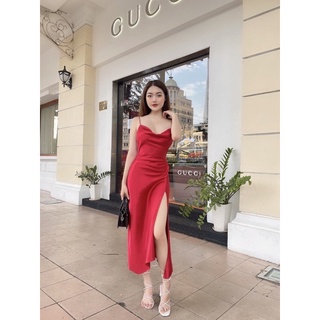 đầm cổ đổ hở lưng