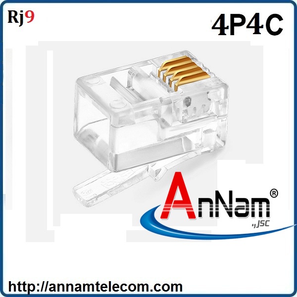 Đầu bấm hạt thoại RJ9 loại 4 chân đồng, sẵn số lượng