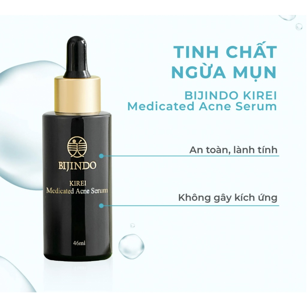 Serum Tinh Giảm Mụn Trắng Da BIJINDO KIREI 46ml Điều Tiết Bã Nhờn Cải Thiện Làn Da Khoẻ Đẹp