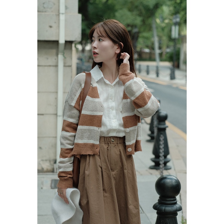 Cadigan len nữ sọc lửng 790