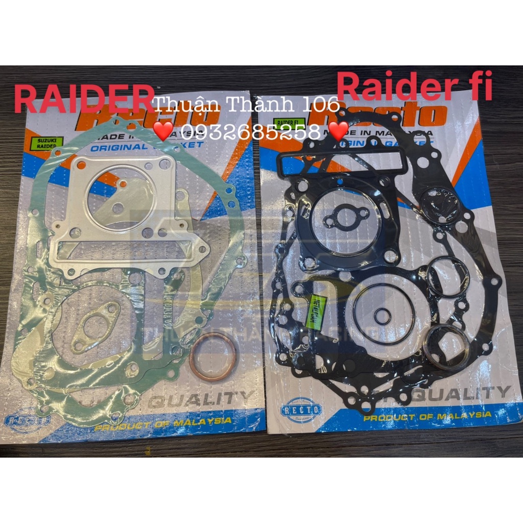 Ron máy Recto Raider xăng cơ - Raider Fi