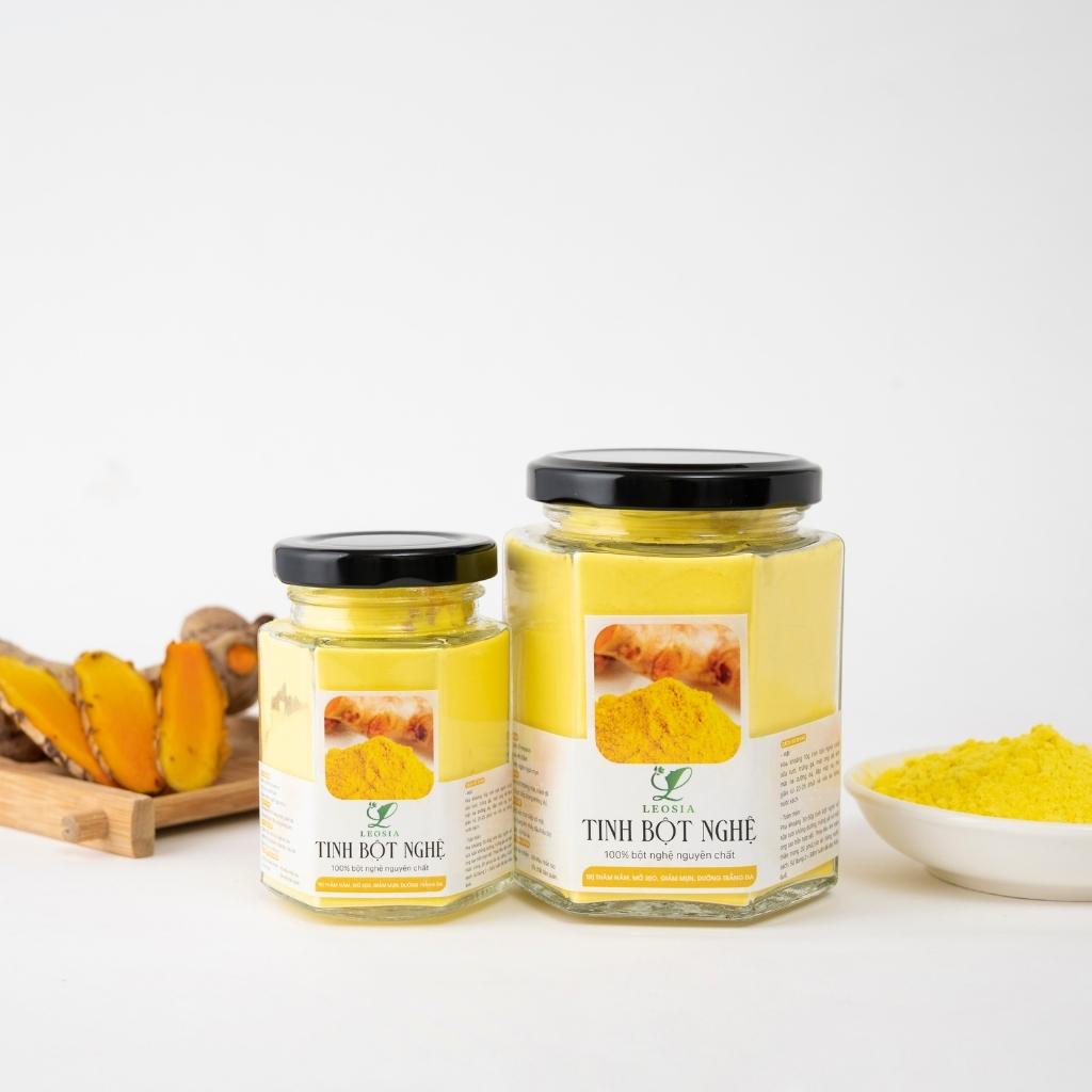 Bột Nghệ đắp mặt nạ hữu cơ Leosia nguyên chất 140G | 100% Organic