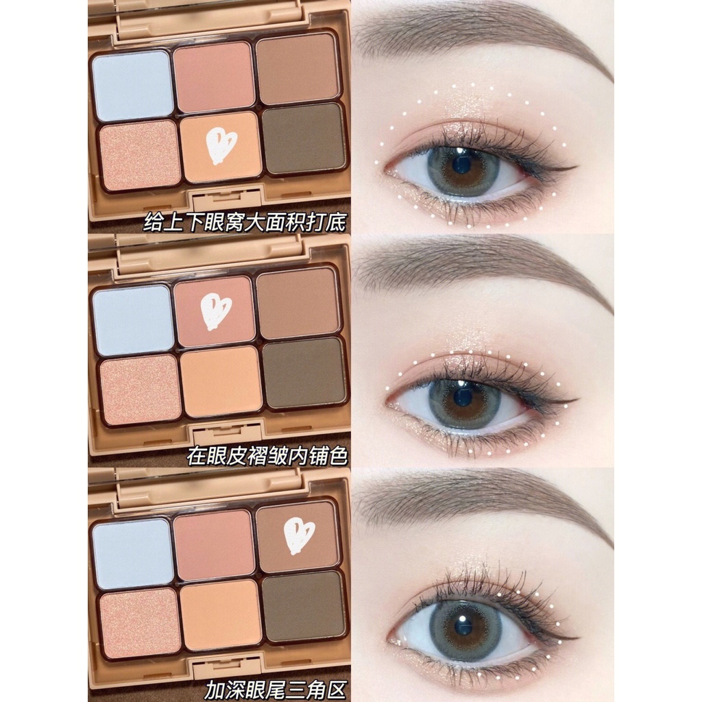 Everbab Bảng Phấn Mắt Màu Lì Tông Đất Có Độ Bóng Cao