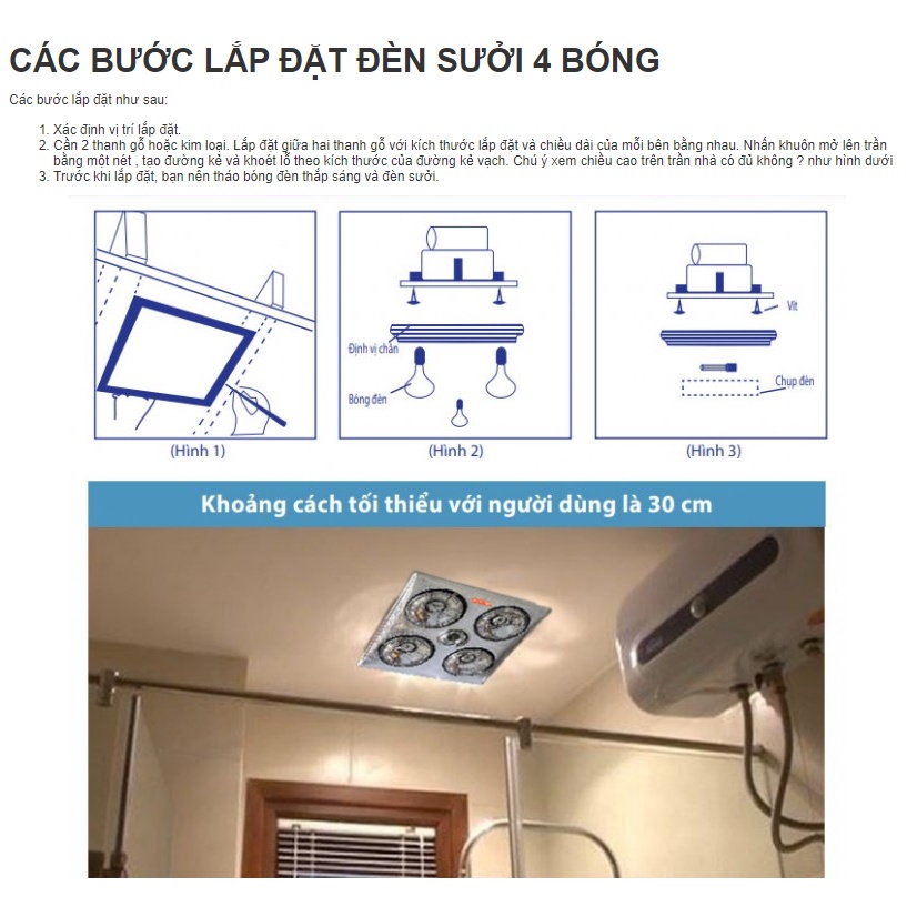 ✅ Đèn Sưởi Thành Nhân TNE Medilamp | Đèn Hồng Ngoại Âm Trần (Spa, matxa, khách sạn, phòng tắm…) -VT0871