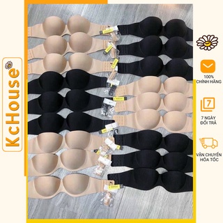 Áo ngực ko dây - áo cup ngực - áo bra không dây màu nude đen, KC House