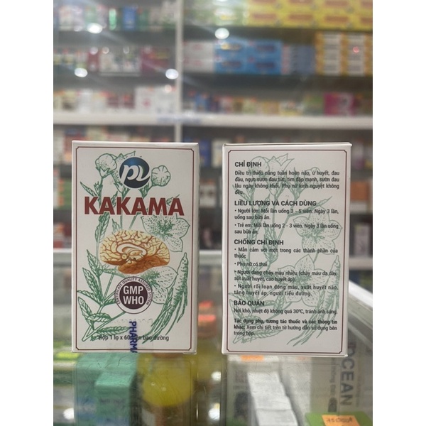 KAKAMA PV - 60 viên - Thiểu năng tuần hoàn não
