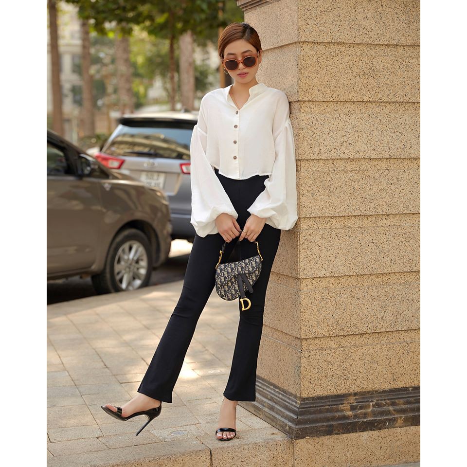 Áo sơ mi cổ trụ - SOPHIA