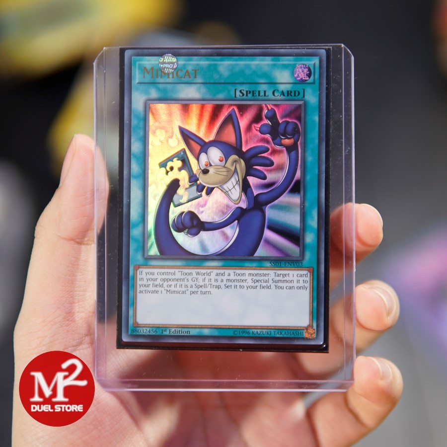 Thẻ bài Yugioh - Speed Duel SS01-ENV03 Mimicat – Ultra Rare -  Bảo quản M2SCCQ-LITE