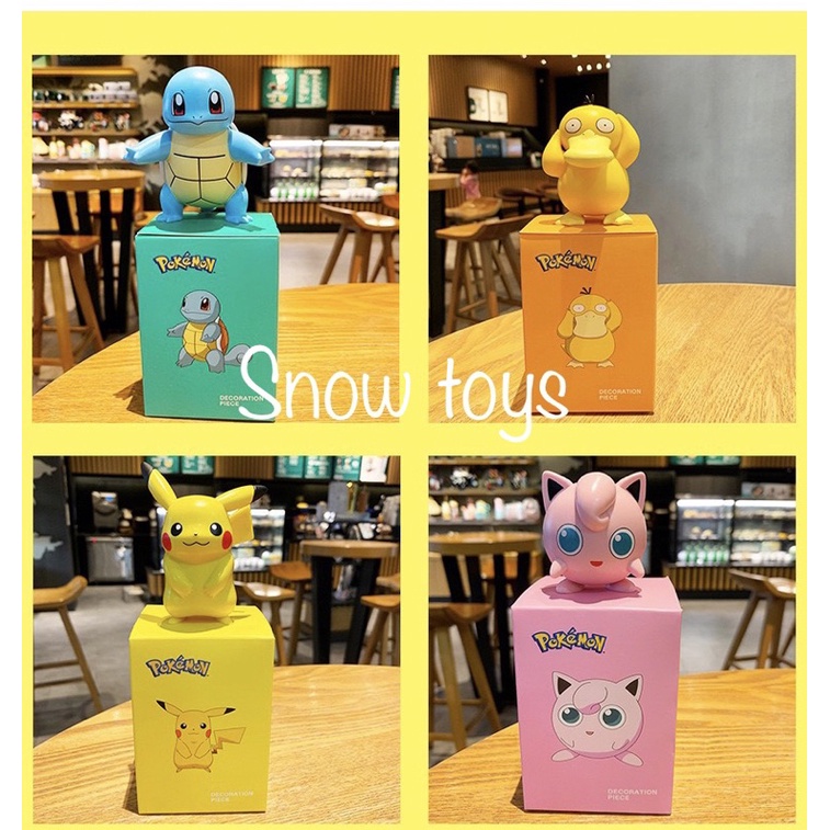 Mô Hình Pikachu, Phim Hoạt Hình Pokemon, Thích Hợp Trang Trí, Decor, Bộ Sưu Tập, Làm Quà Tặng - Full Box