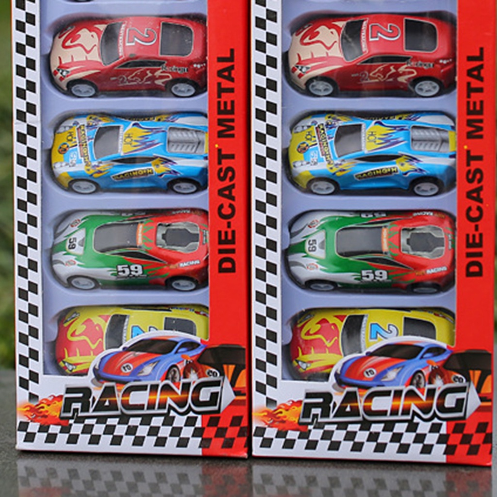 6 Mô hình xe hơi đồ chơi bằng hợp kim sắt cho bé