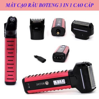 Máy Cạo Râu Boteng 3 in 1 - Tông Đơ Cạo Râu , Cắt Tóc , Tỉa Mũi Siêu Tiện Lợi