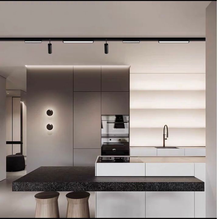 Thanh ray đèn rọi ray nhôm treo tường trang trí