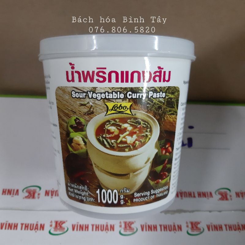 Gia Vị Lẩu Thái LOBO TOM YUM PASTE hủ 1kg