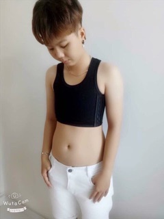 ÁO NỊT NGỰC NGẮN CÓ VIỀN , Kiểu dáng thể thao, ôm sát