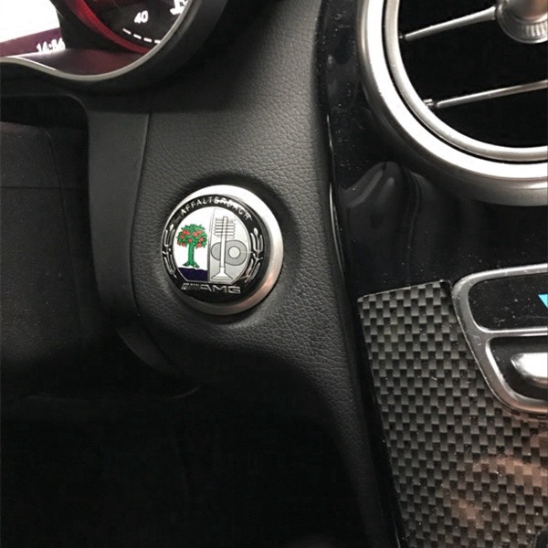 Miếng Dán Trang Trí Vô Lăng Xe Ô Tô Mercedes Benz Amg