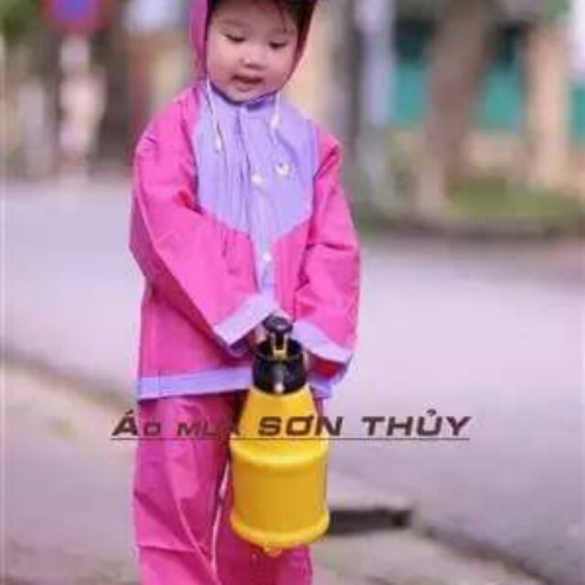 Bộ quần và áo mưa sơn thủy trẻ em. Đảm bảo hàng chính hãng sơn thủy