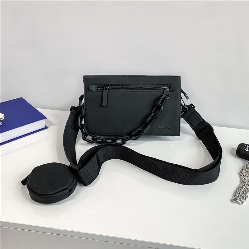 TBAG-TÚI ĐEO CHÉO NAM NỮ DA CAO CẤP Accessories  Form Y Hình, Lớp lót Polyester, Chống Thấm