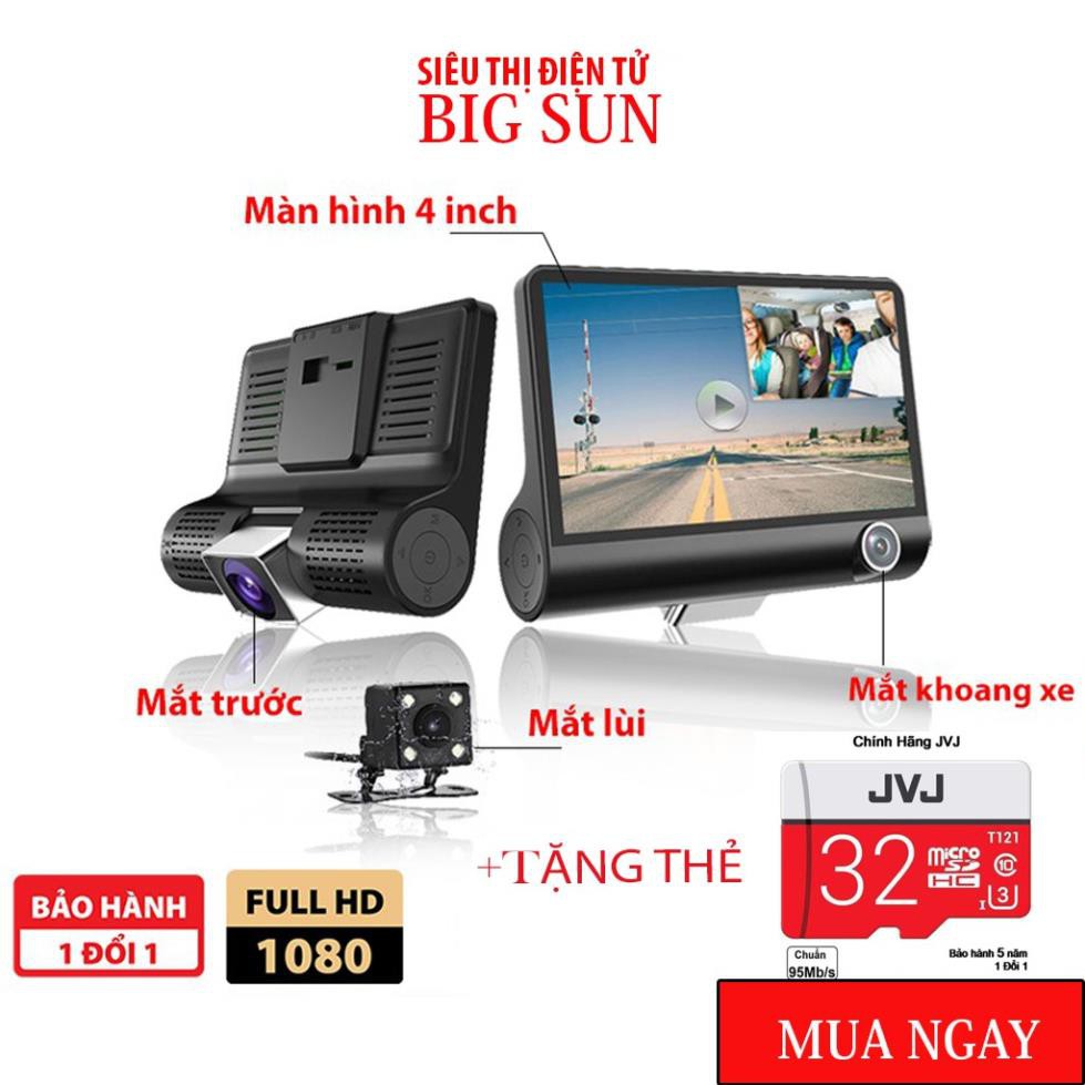 Camera Hành Trình Ô Tô 3 Mắt Bm31, Mắt Quay Siêu Nét, Cam sau siêu nét chống nước - Bảo Hành 6 Tháng Lỗi 1 Đổi 1 | BigBuy360 - bigbuy360.vn