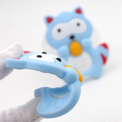 Đồ Chơi Ngậm Mọc Răng Hình Gấu Bằng Silicone Cho Bé