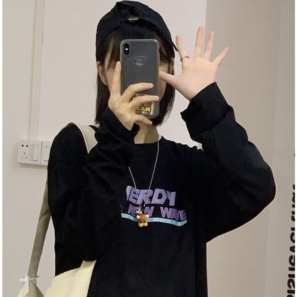 Áo thun tay dài form rộng NEKO.SG, Áo thun Streetwear Ulzzang SWT28