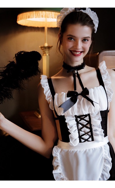 Sx391 Cosplay cô hầu gái sexy - đồ ngủ gợi cảm KELLY WANG | BigBuy360 - bigbuy360.vn
