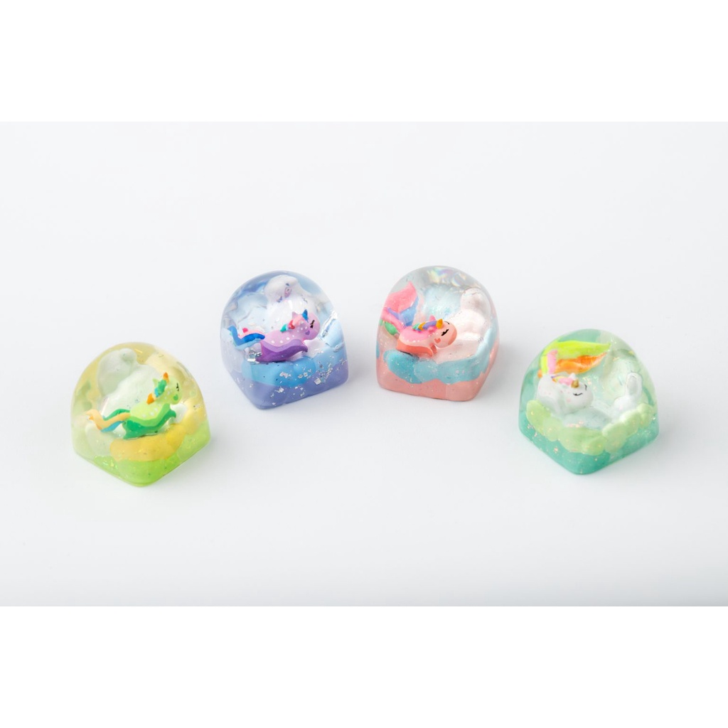 Keycap Dwarf Factory Fluffy Unicorn  - Keycap dành cho bàn phím cơ - Hàng chính hãng