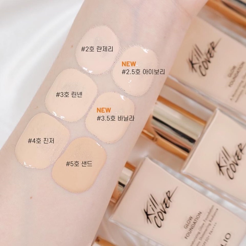 KEM NỀN CĂNG BÓNG CLIO KILL COVER GLOW FOUNDATION