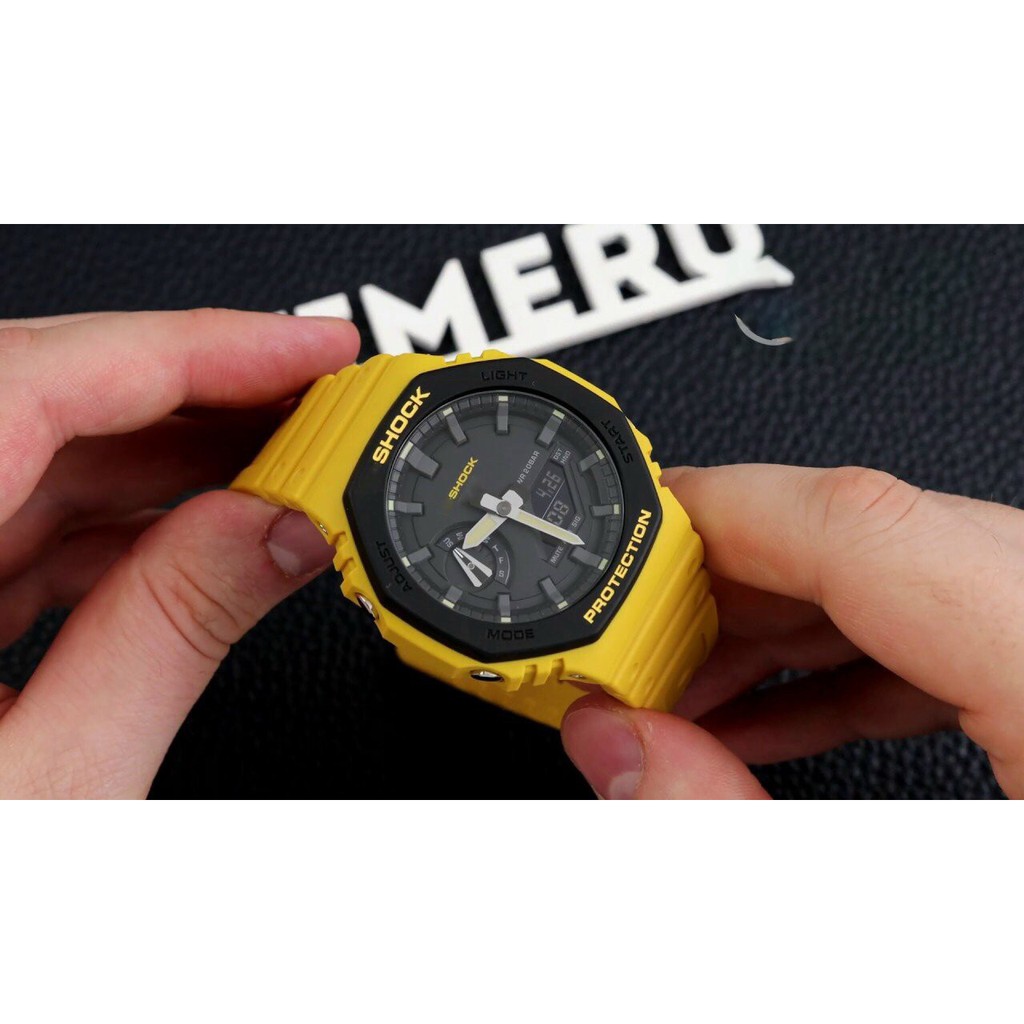 [SERI GA2100] Đồng hồ thể thao nam nữ GA2100 màu vàng cao cấp chống sốc tốt [ CLIP và ẢNH THẬT] | BigBuy360 - bigbuy360.vn