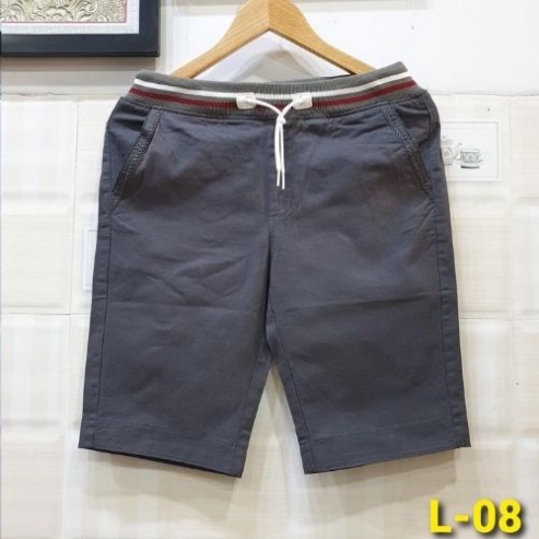 ⭐ Quần Short Kaki Nam Lưng Bo QR Có Dây Rút Chất Kaki Co Giản Mềm Mịn _KVINDstore08