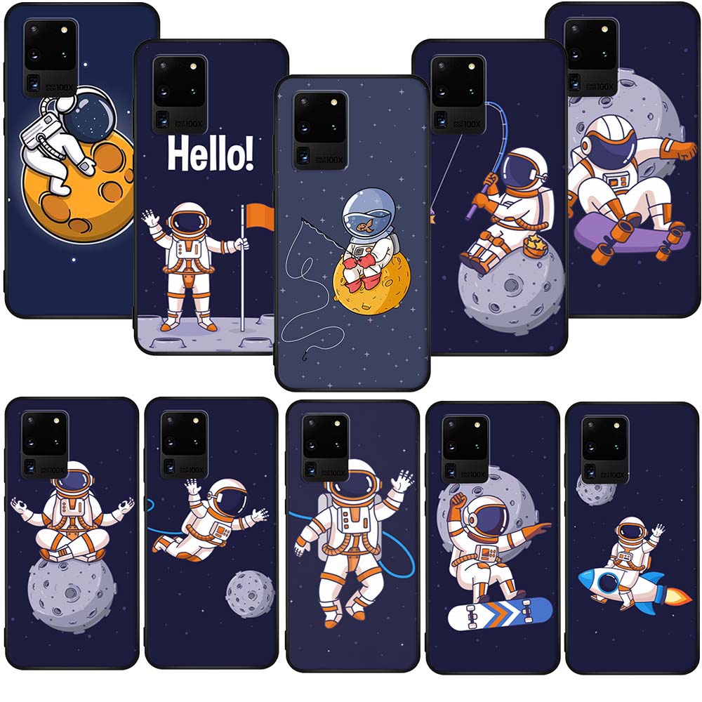 Ốp Điện Thoại TPU Silicon Mềm Họa Tiết Phi Hành Gia Vũ Trụ AR51 Cho Samsung Galaxy A6 2018 A90 S22+ 5G S8 Plus
