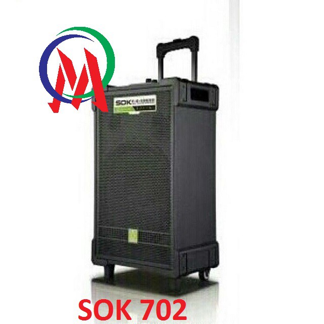 [LOA KÉO GỖ 3 TẤC + 2 MIC] LOA KÉO SOK NE 702