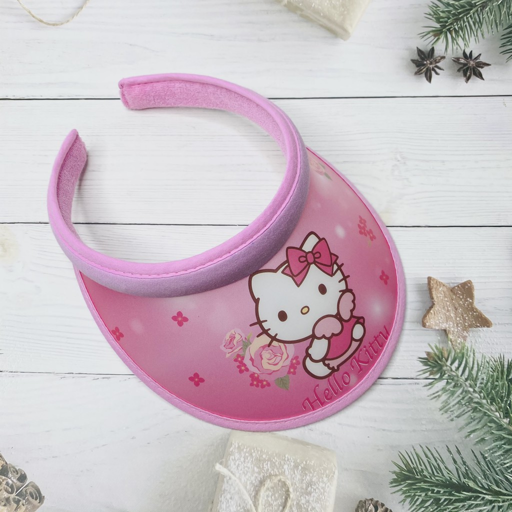 Mũ nửa đầu cho bé in hình mèo hello kitty đáng yêu, cực sành điệu