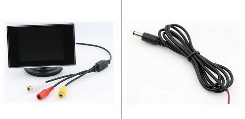 3.5-inch bracket TFT LCD display + 18.5mm perforated non-lamp reversing camera | BigBuy360 - bigbuy360.vn