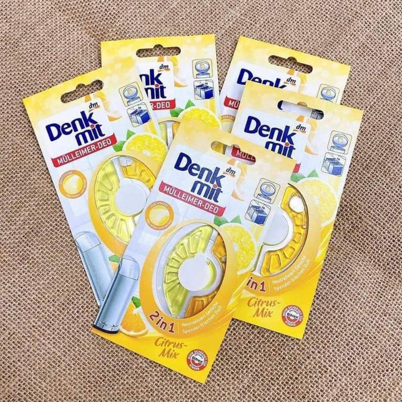 Miếng dán khử mùi thùng rác Denkmit nội địa Đức