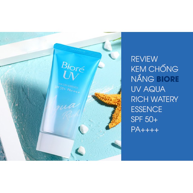Tinh Chất Chống Nắng Biore UV Aqua Rich Watery Essence SPF50+/PA++++ 50gr