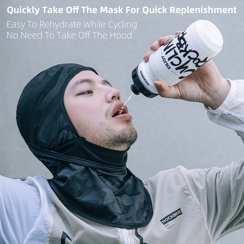 Rockbros Khẩu Trang Chống Nắng Bằng Lụa Mát Dùng Đi Xe Máy Dành Cho Nam Và Nữ