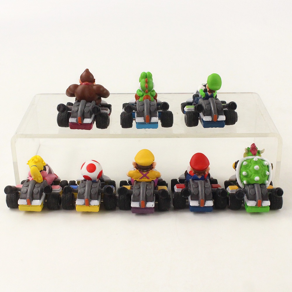 NINTENDO Bộ 8 Mô Hình Nhân Vật Game Super Mario Bros Luigi Mario Yoshi Bowser Koopa Wario Toad kong