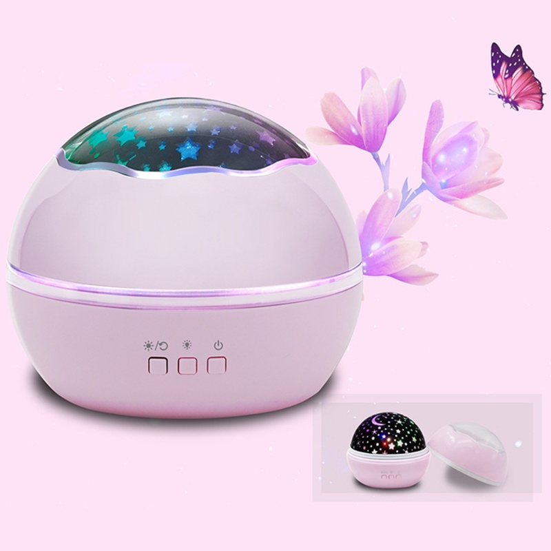 Đèn LED Chiếu Bầu Trời Sao Ban Đêm Độc Đáo Trang Trí Phòng Ngủ Cho Bé