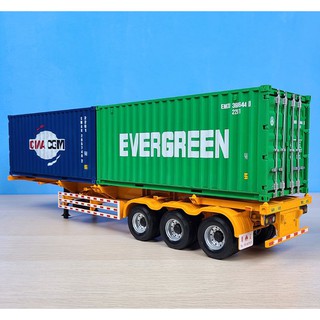 Xe mô hình rơ mooc Container  1:24