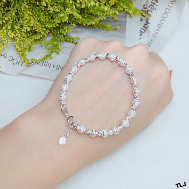 LẮC TAY BI CÁT PHAY SÁNG ĐẸP BẠC TA NGUYÊN CHẤT-THJ SILVER